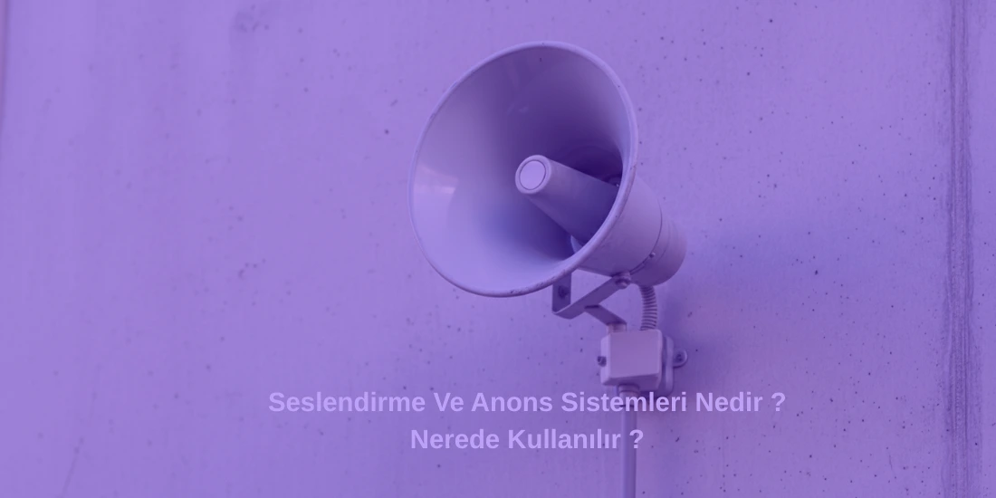 Acil Anons Ve Seslendirme Sistemleri
