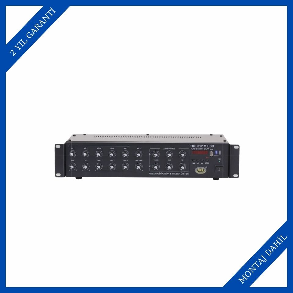 West Sound TKS 012 USB'li 12 Kanal Mikser