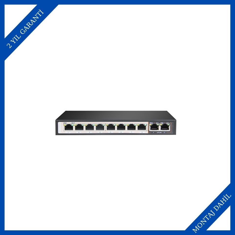 Tiandy 6065 PS-1008G-2G 8 Port Full AI POE Switch