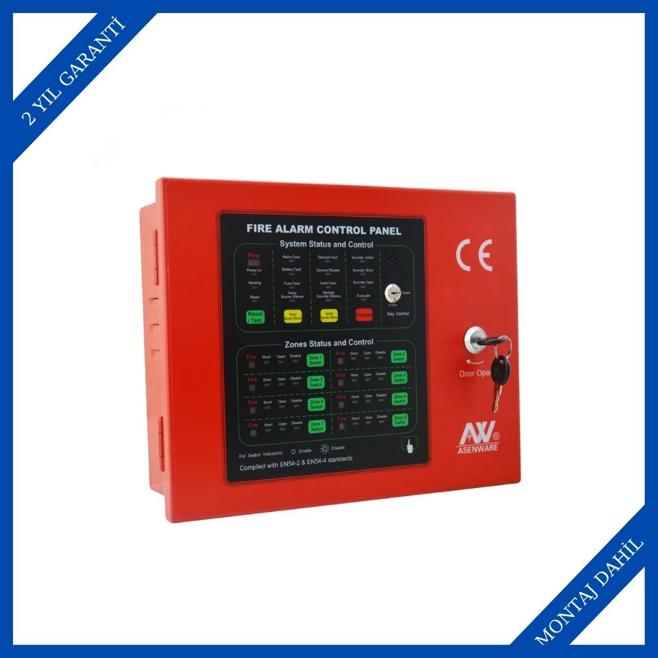 Finder FF CF608 Konvansiyonel Yangın Alarm Paneli