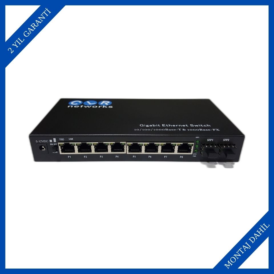 CLR Networks CLR-SWG-1510C Poe Switchler