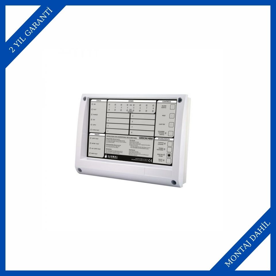 Global ORION-MINI-1 1 Zonlu Konvansiyonel Yangın Algılama Paneli