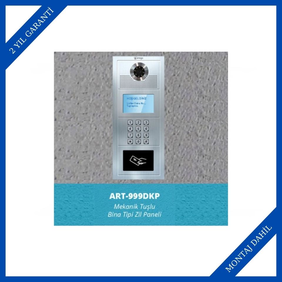Artego ART-999DKP Kart Okuyuculu Zil Paneli