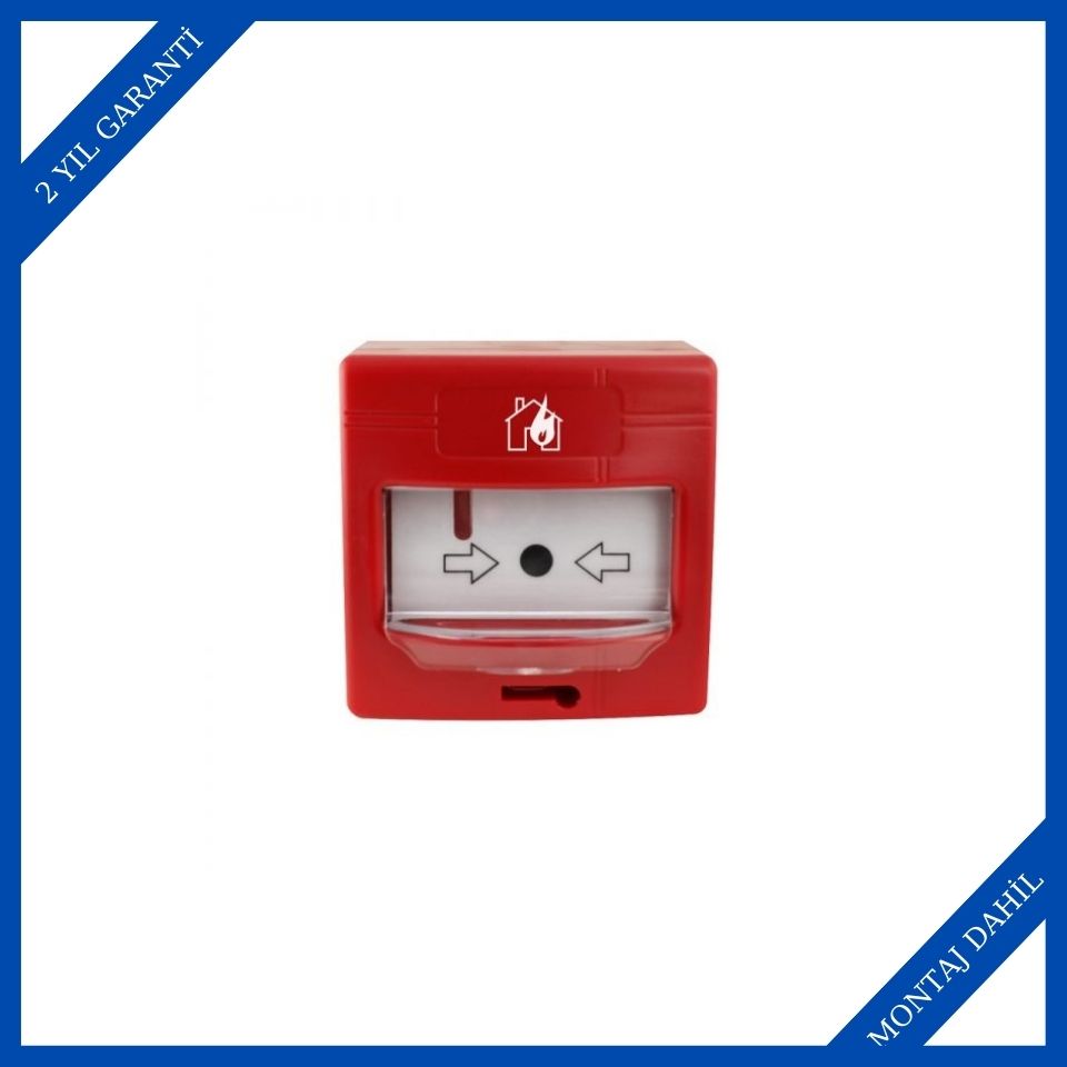 Global GFE-MCPE-AL Adresli Yangın İhbar Butonu ve Kasası