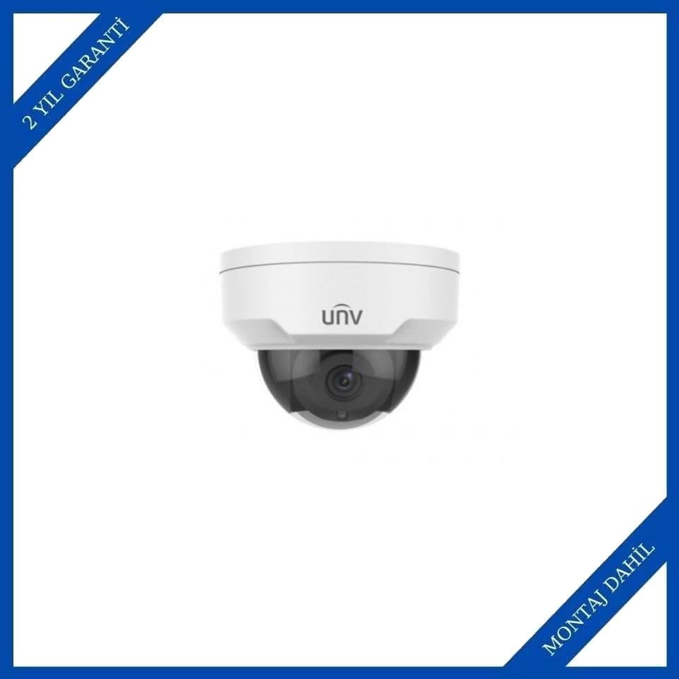 Uniview IPC325ER3-DUVPF28 5MP Vendal Ip Dome Kamera