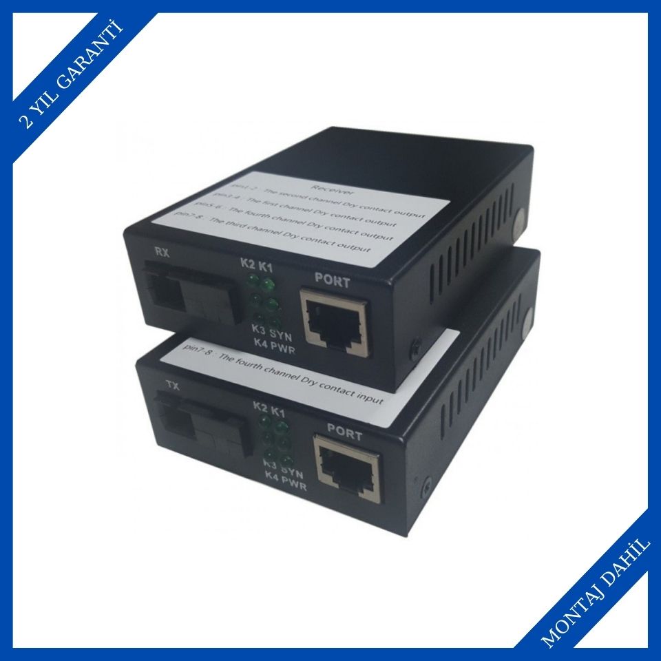 CLR Networks CLR-4DC-TR Fiber Optik Çevirici Set