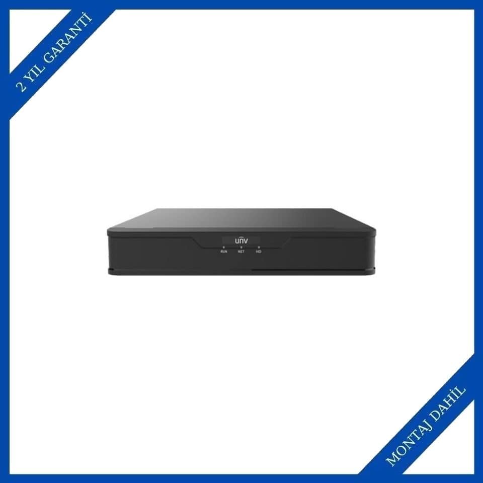 Uniview NVR301-08S3 8 Kanal 8mp Destekli 1 Disk H.265+ Nvr Kayıt Cihazı