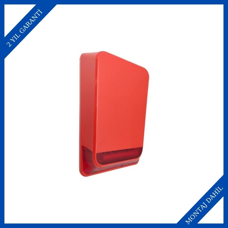 Teknim TFS-5792 24V Harici Flaşörlü Yangın Alarm Sireni