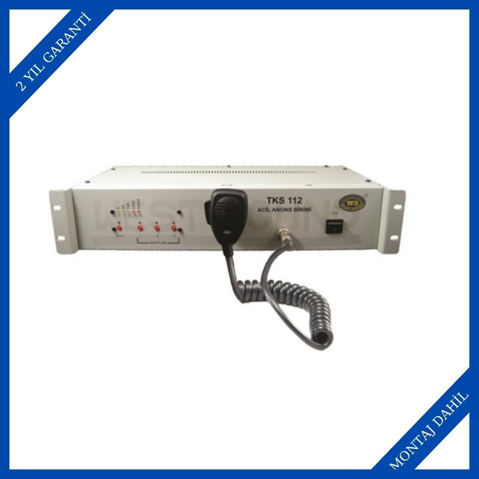 West Sound TKS 112 ACL Acil Anons Mesaj Ünitesi