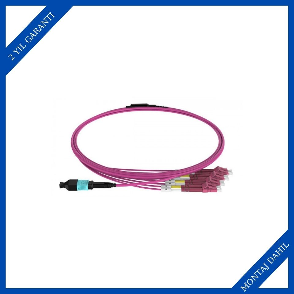 Onet Cabling System ON-MPO-FB425C Breakout Fiber OM4 8 Çekirdekli Dubleks