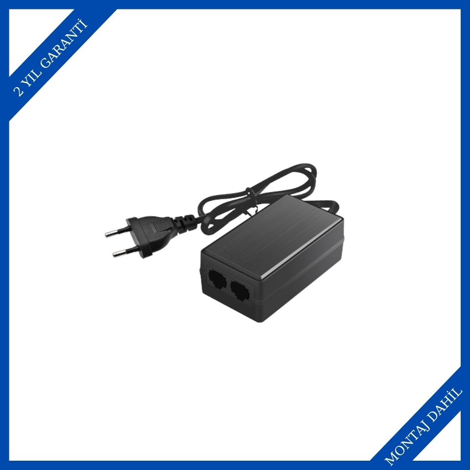 Tiandy PFT1201 2 Port Gigabit PoE Switch + Enjektör