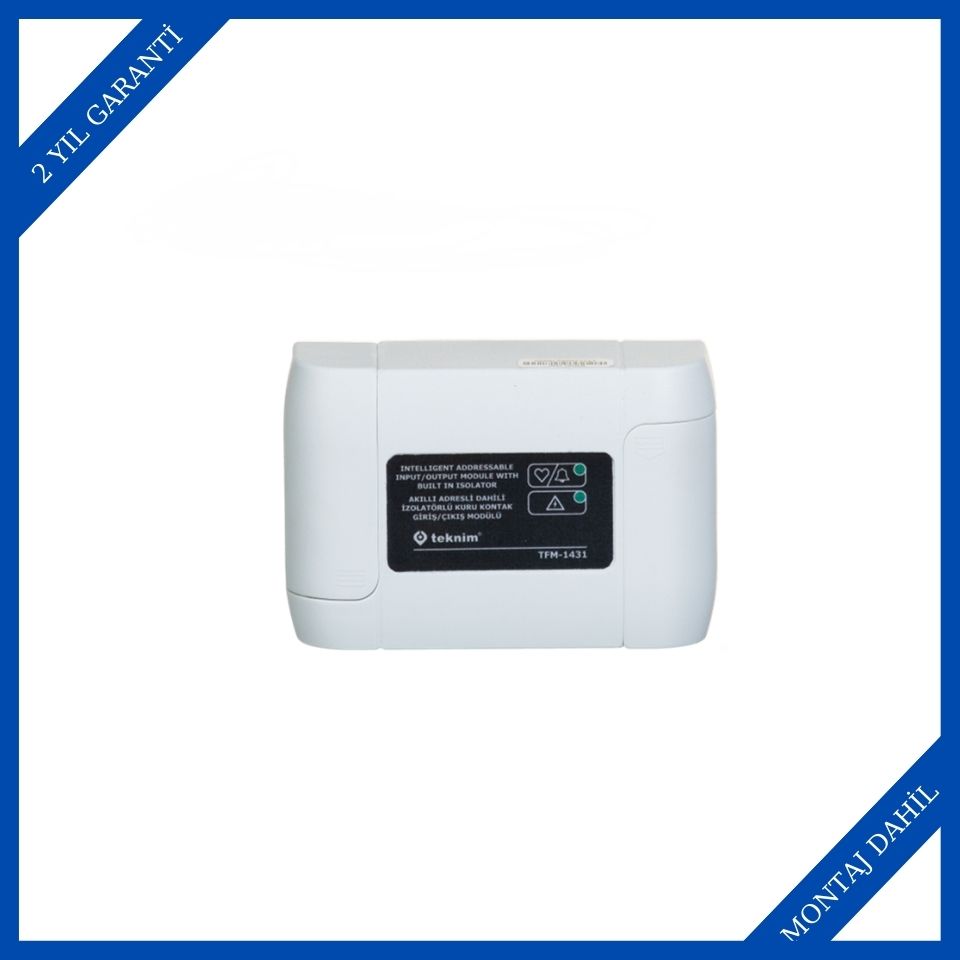 Teknim TFM-1431 Akıllı Adresli Dahili İzalatörlü Kuru Kontak Giriş/Çıkış Modülü
