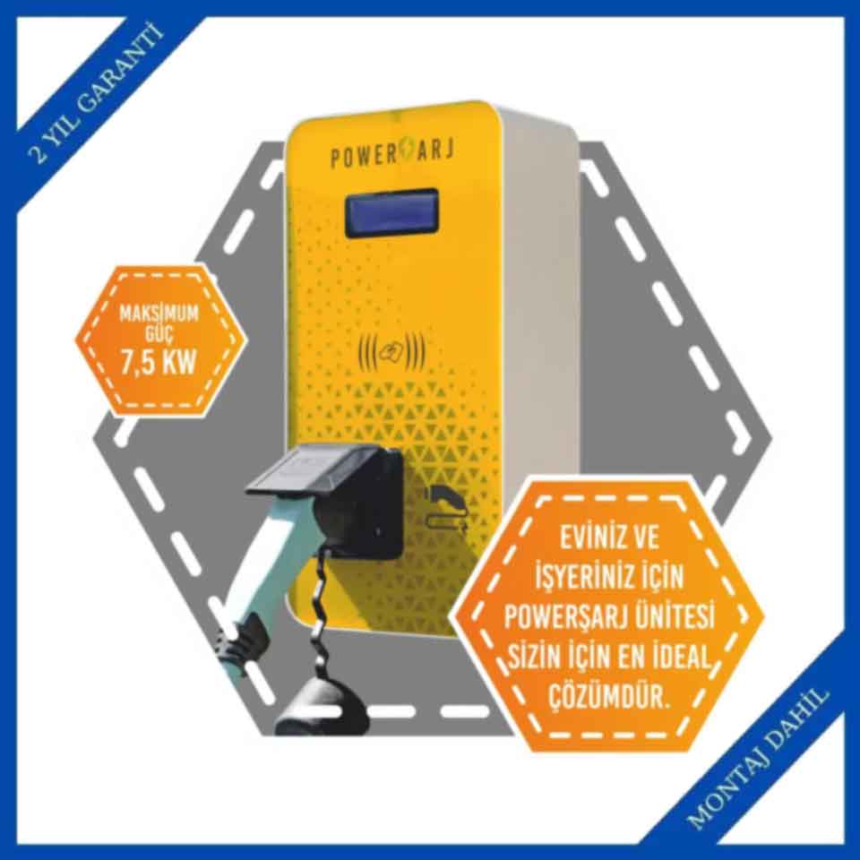 Powerşarj 7.5 kW Basic Model AC Şarj İstasyonu