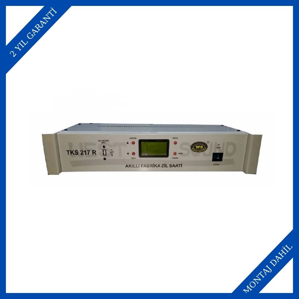 West Sound TKS 217 R V2 Akıllı Fabrika Tipi Zil Saati