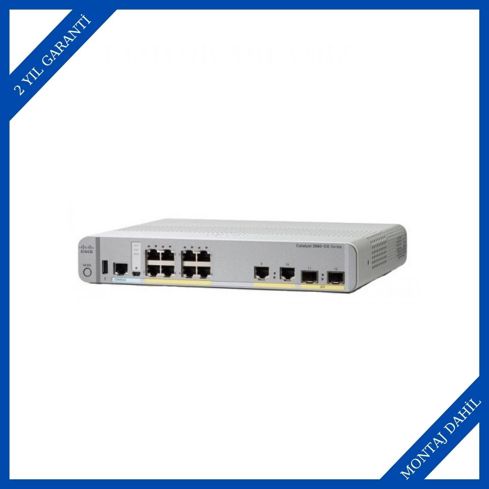 Cisco WS-C2960CX-8TC-L Poe Switchler