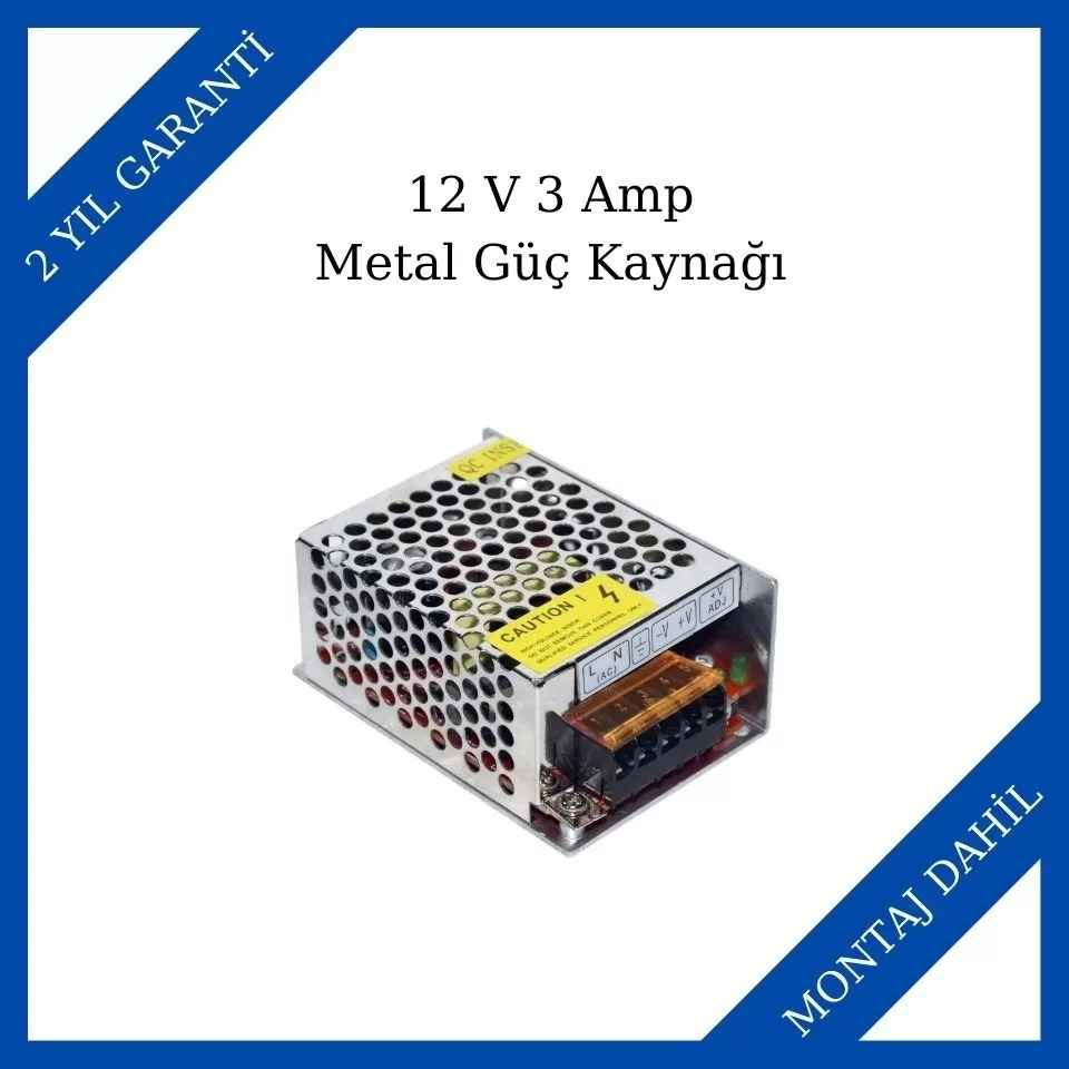Makim 12 V 3 Amp Metal Güç Kaynağı