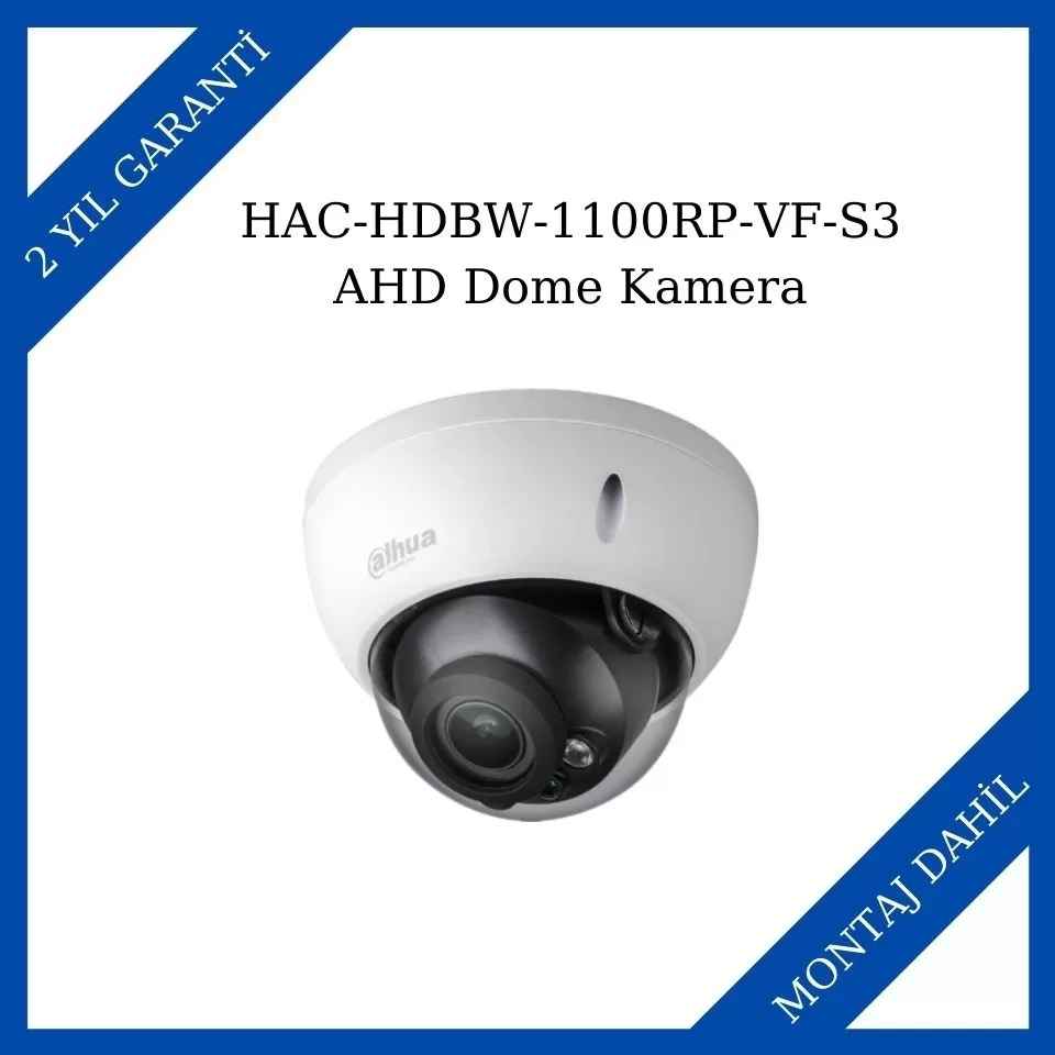 Dahua HAC-HDBW-1100RP-VF-S3 Ahd Dome KameraHAC-HDBW-1100RP-VF-S3 Ahd Dome Kamera
