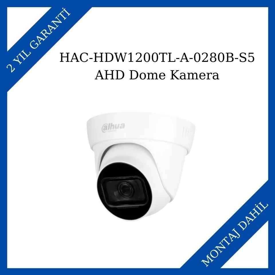 Dahua HAC-HDW1200TL-A-0280B-S5 Ahd Dome Kamera