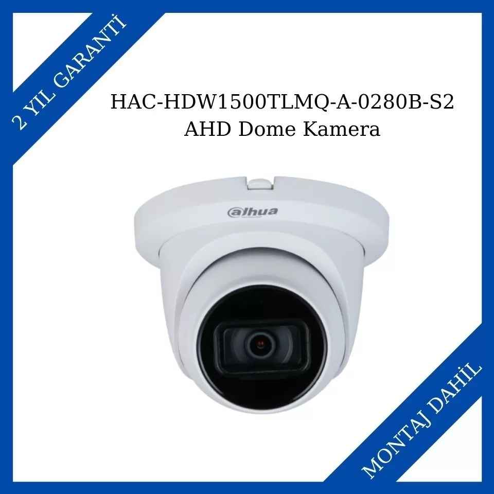 Dahua HAC-HDW1500TLMQ-A-0280B-S2 Ahd Dome Kamera