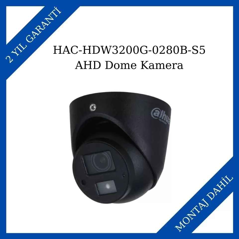 Dahua HAC-HDW3200G-0280B-S5 Ahd Dome Kamera