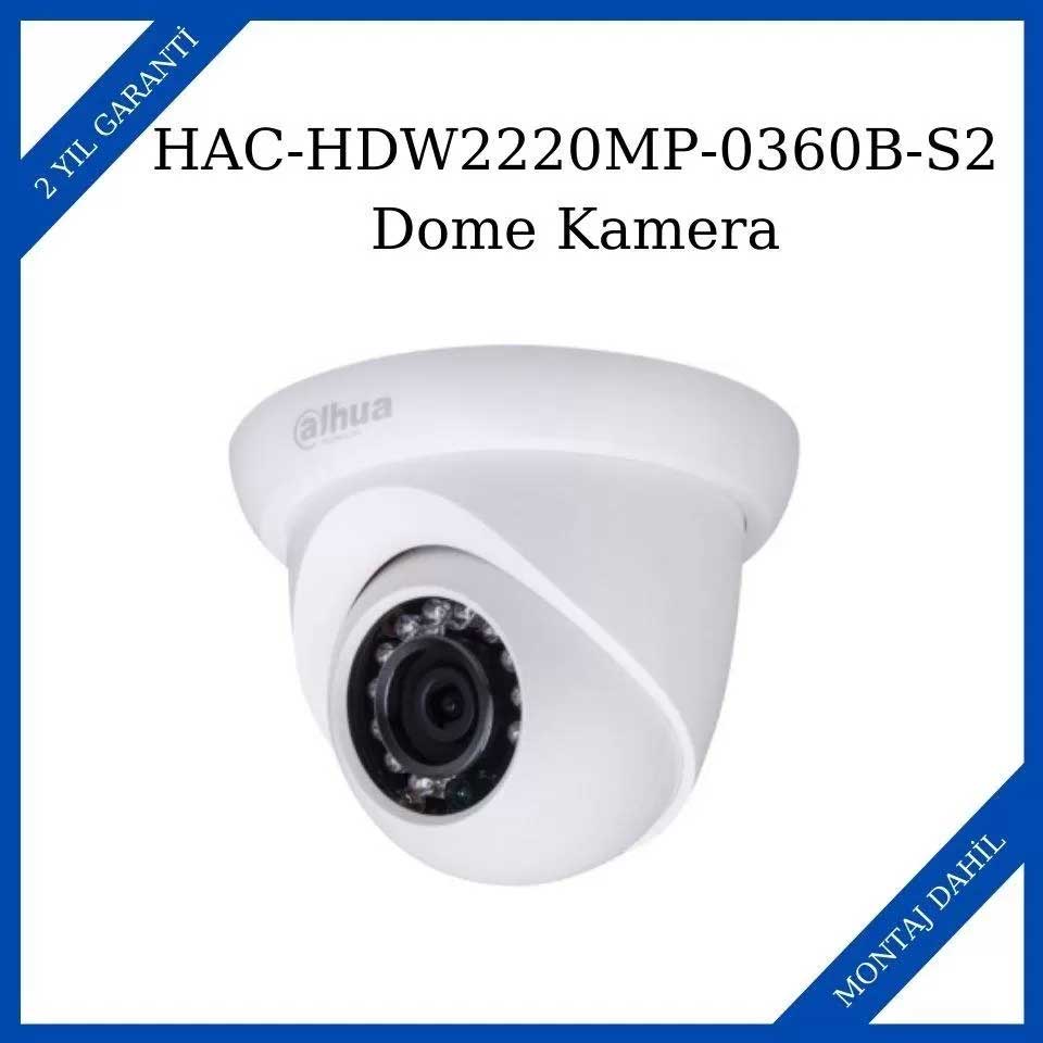 Dahua HAC-HDW2220MP-0360B-S2 Ahd Kamera