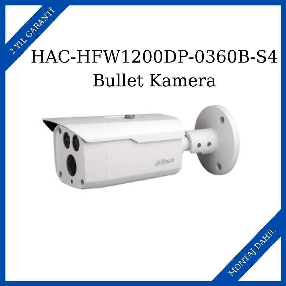 Dahua HAC-HFW1200DP-0360B-S4 AHD Bullet Kamera