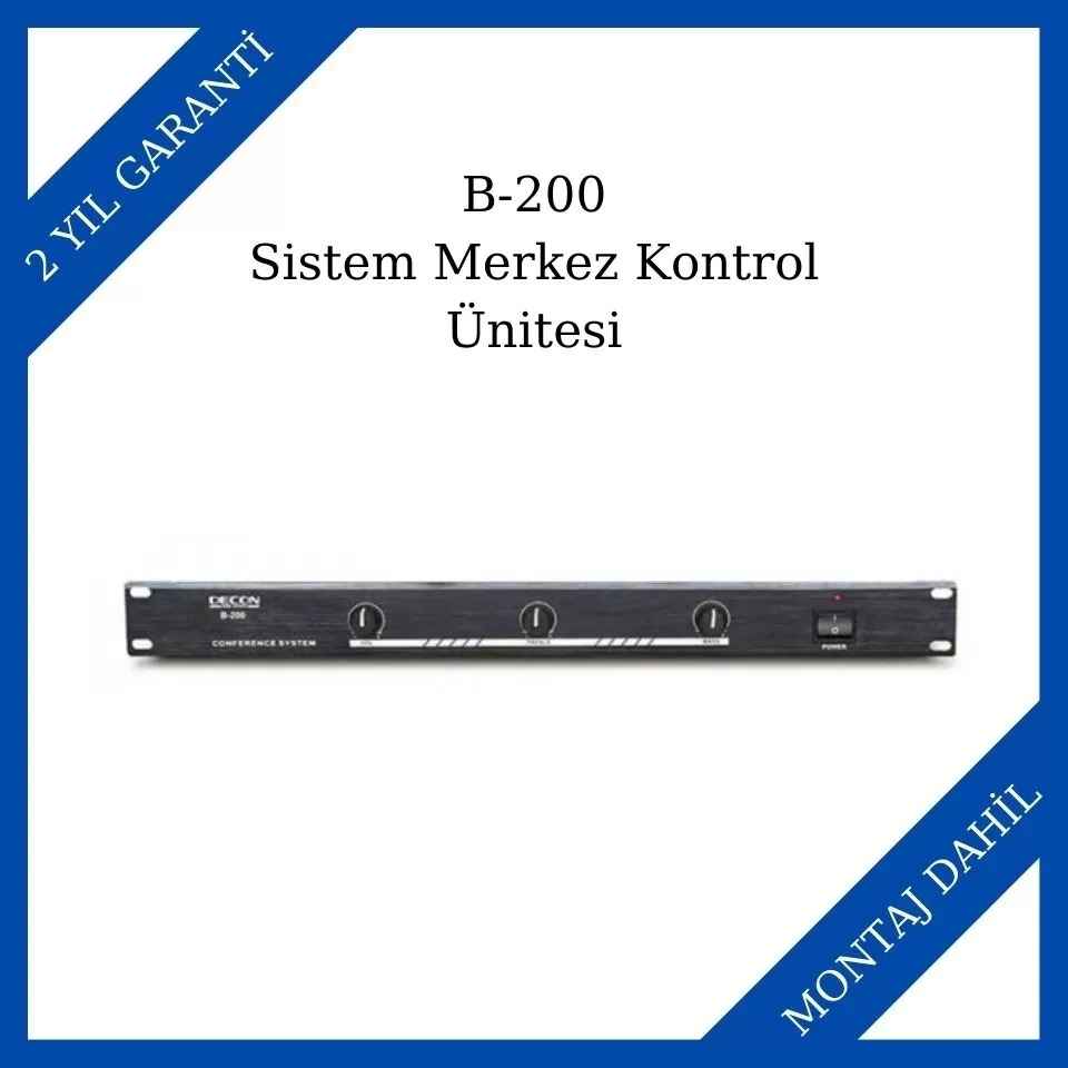 Decon B-200 Sistem Merkez Kontrol Ünitesi