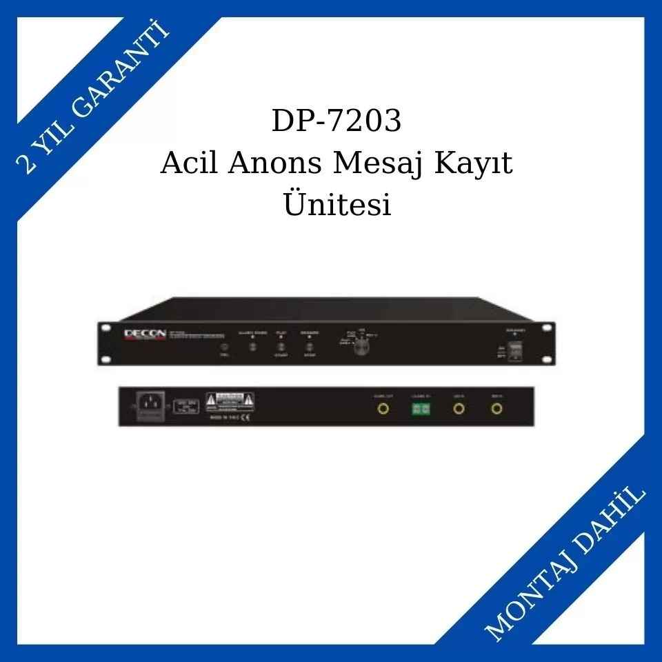 Decon DP-7203 Acil Anons Mesaj Kayıt Ünitesi