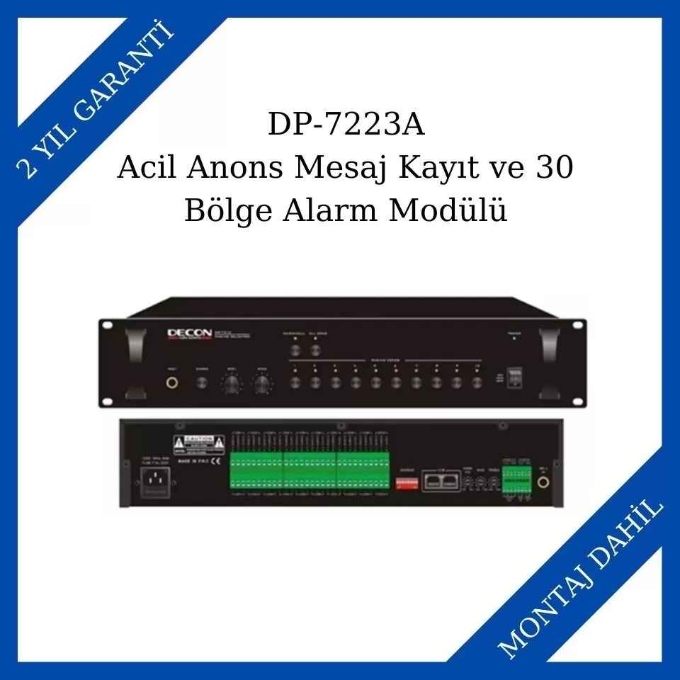 Decon DP-7223A Acil Anons Mesaj Kayıt ve 30 Bölge Alarm Modülü