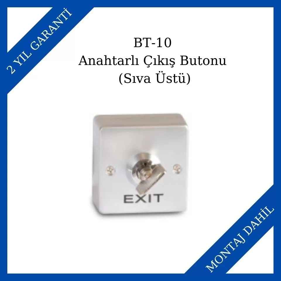 Makim BT-10 Anahtarlı Çıkış Butonu (Sıva Üstü)