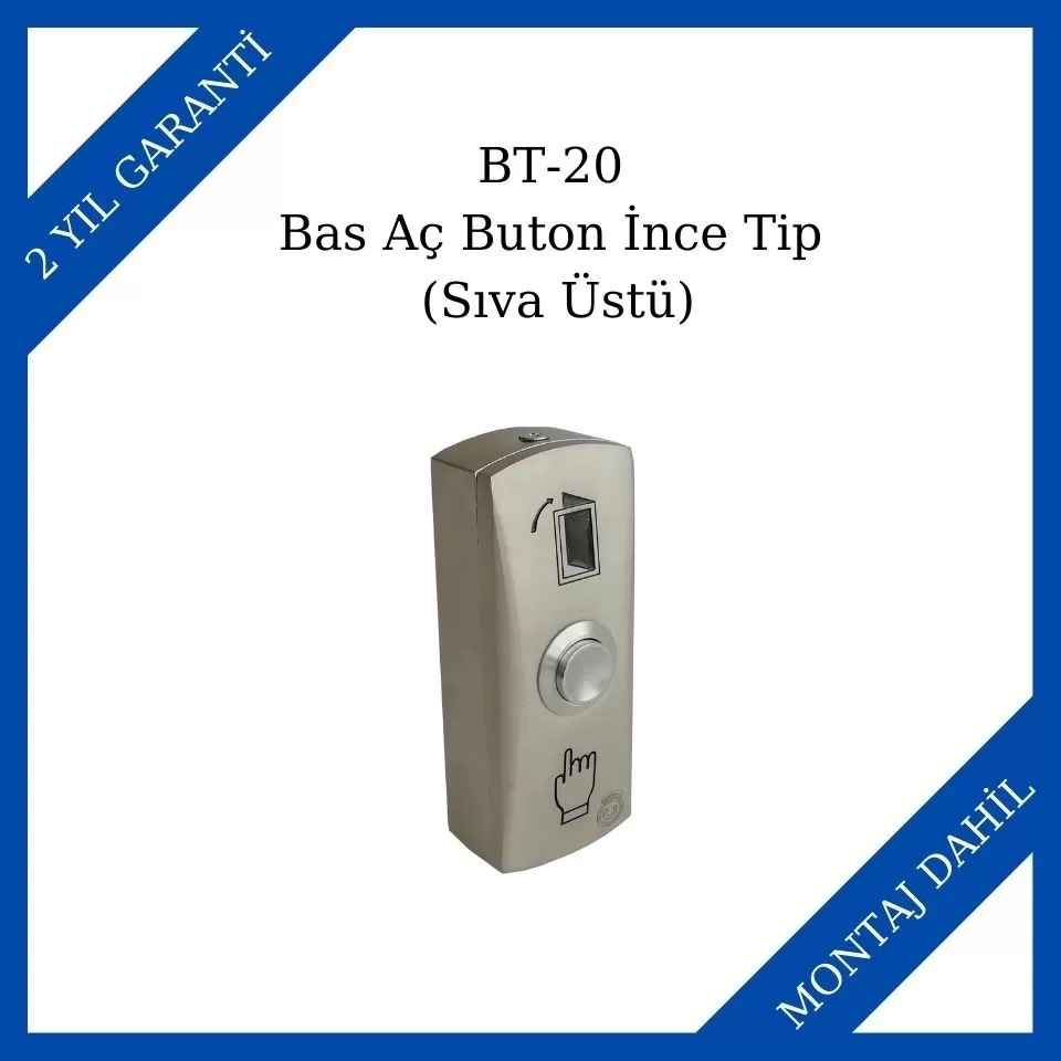 Makim BT-20 Bas Aç Buton İnce Tip (Sıva Üstü)