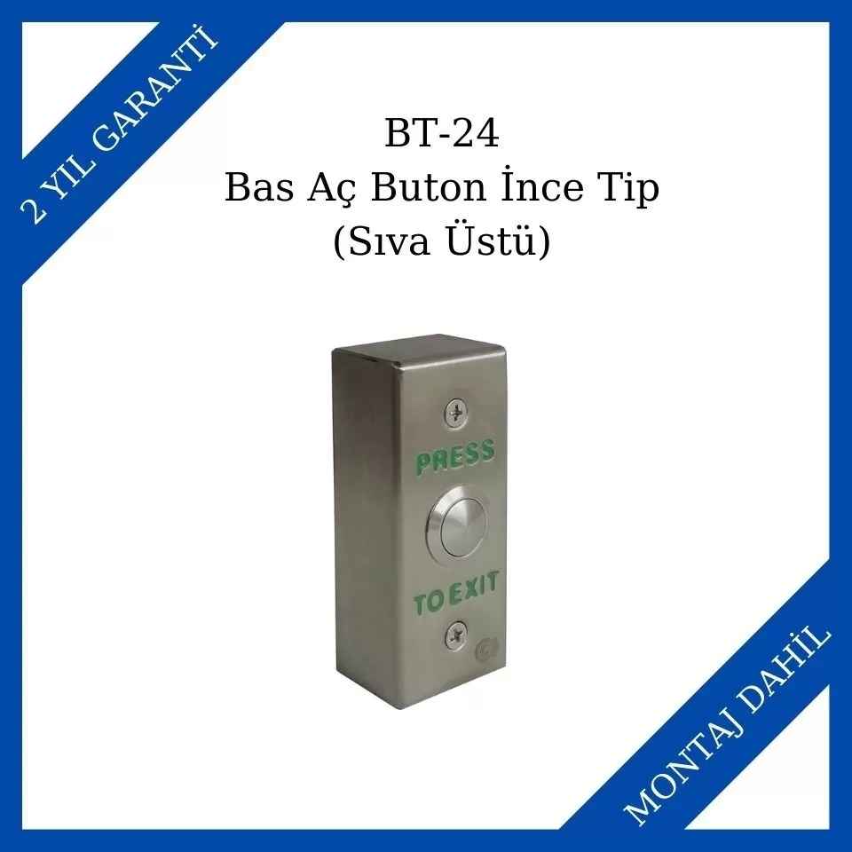 Makim BT-24 Bas Aç Buton İnce Tip (Sıva Üstü)