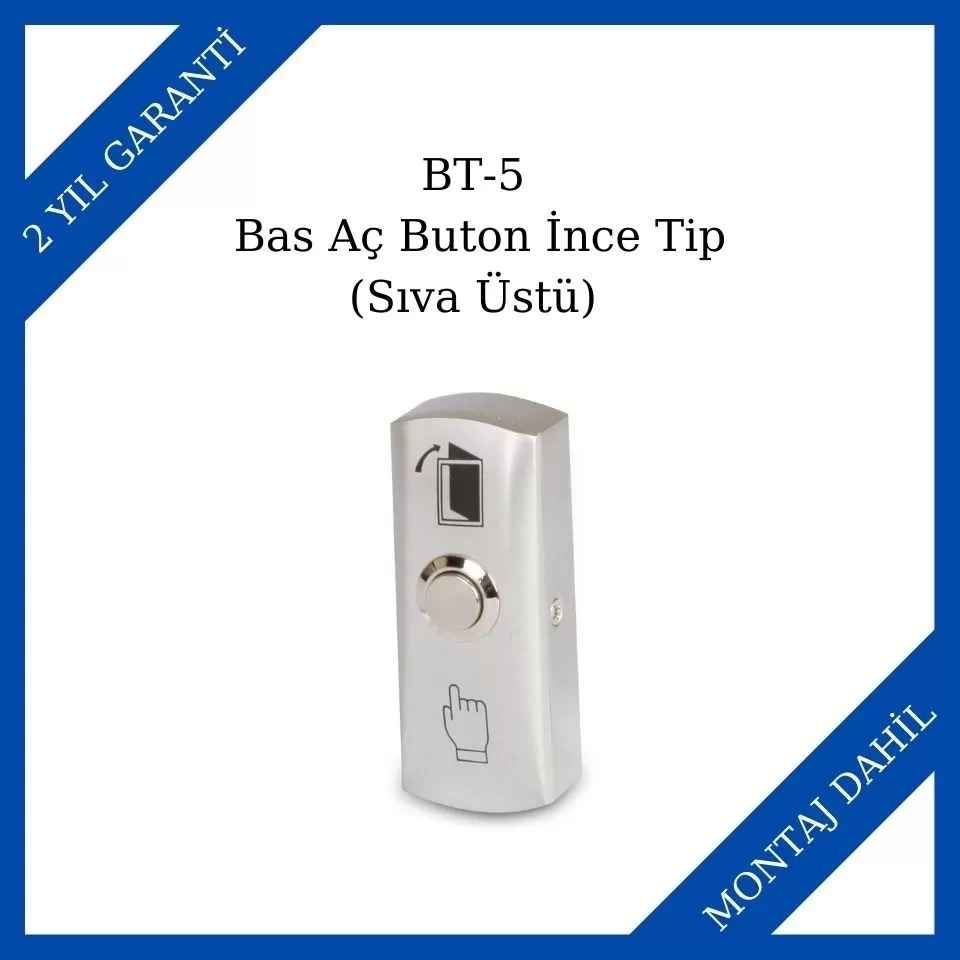 Makim BT-5 Bas Aç Buton İnce Tip (Sıva Üstü)