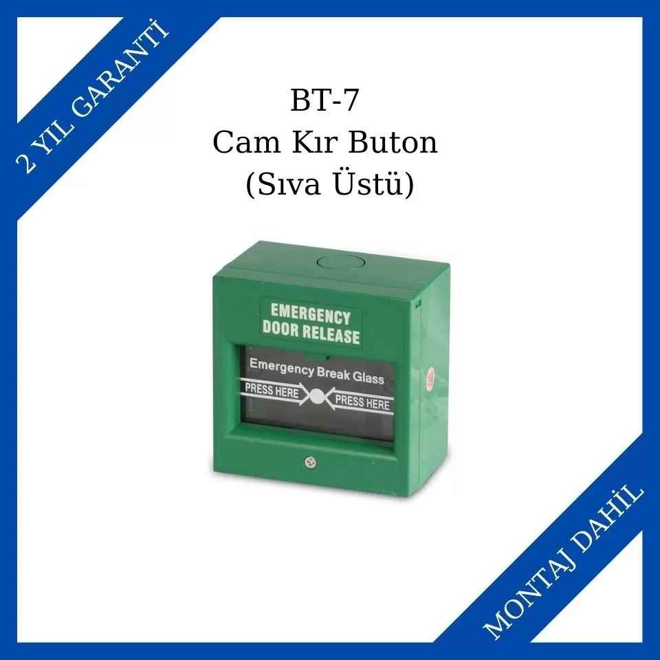 Makim BT-7 Cam Kır Buton (Sıva Üstü)