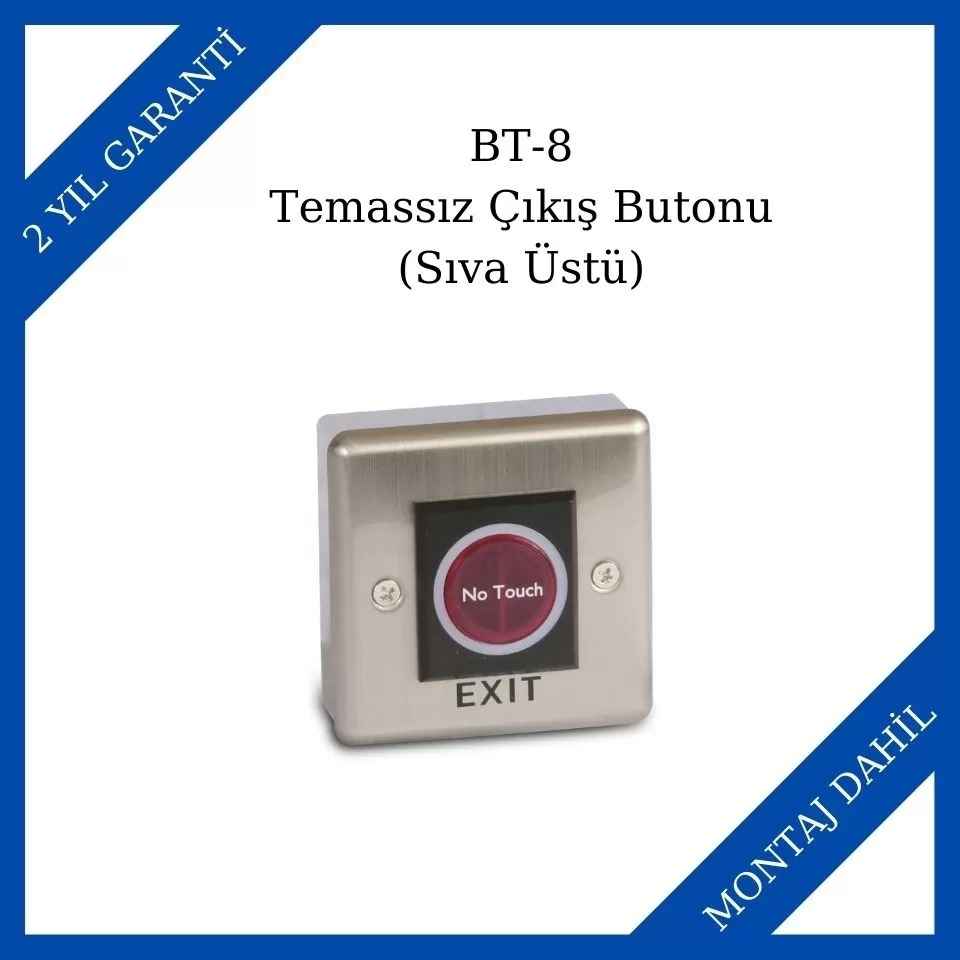 Makim BT-8 Temassız Çıkış Butonu (Sıva Üstü)