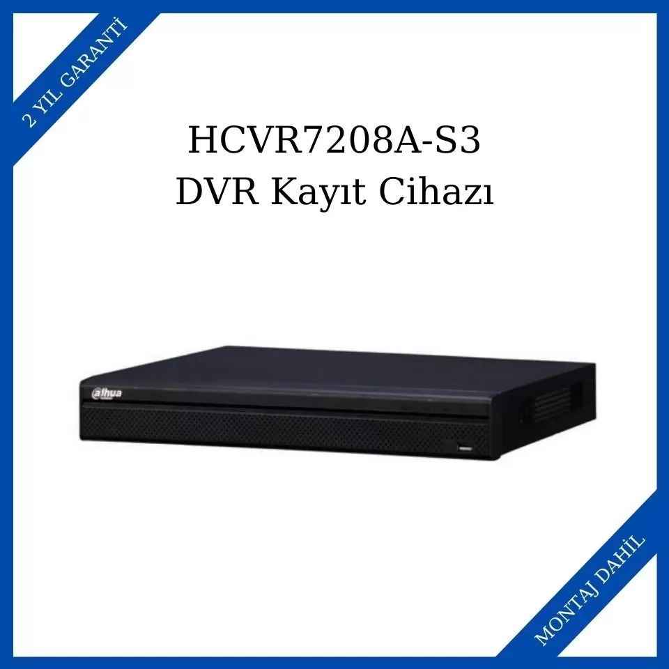 HCVR7208A-S3 DVR Kayıt Cihazı