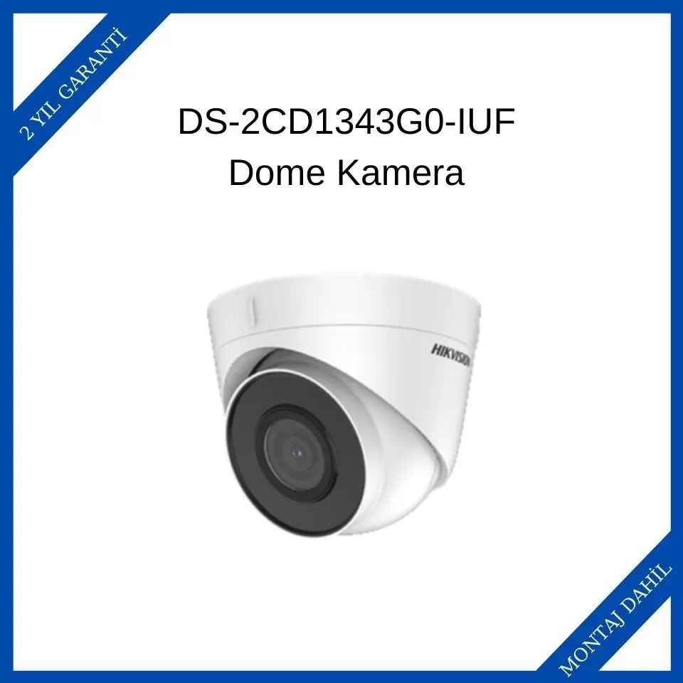 Haikon / Hikvision DS-2CD1343G0-IUF 4 MP Sabit Dome Network
