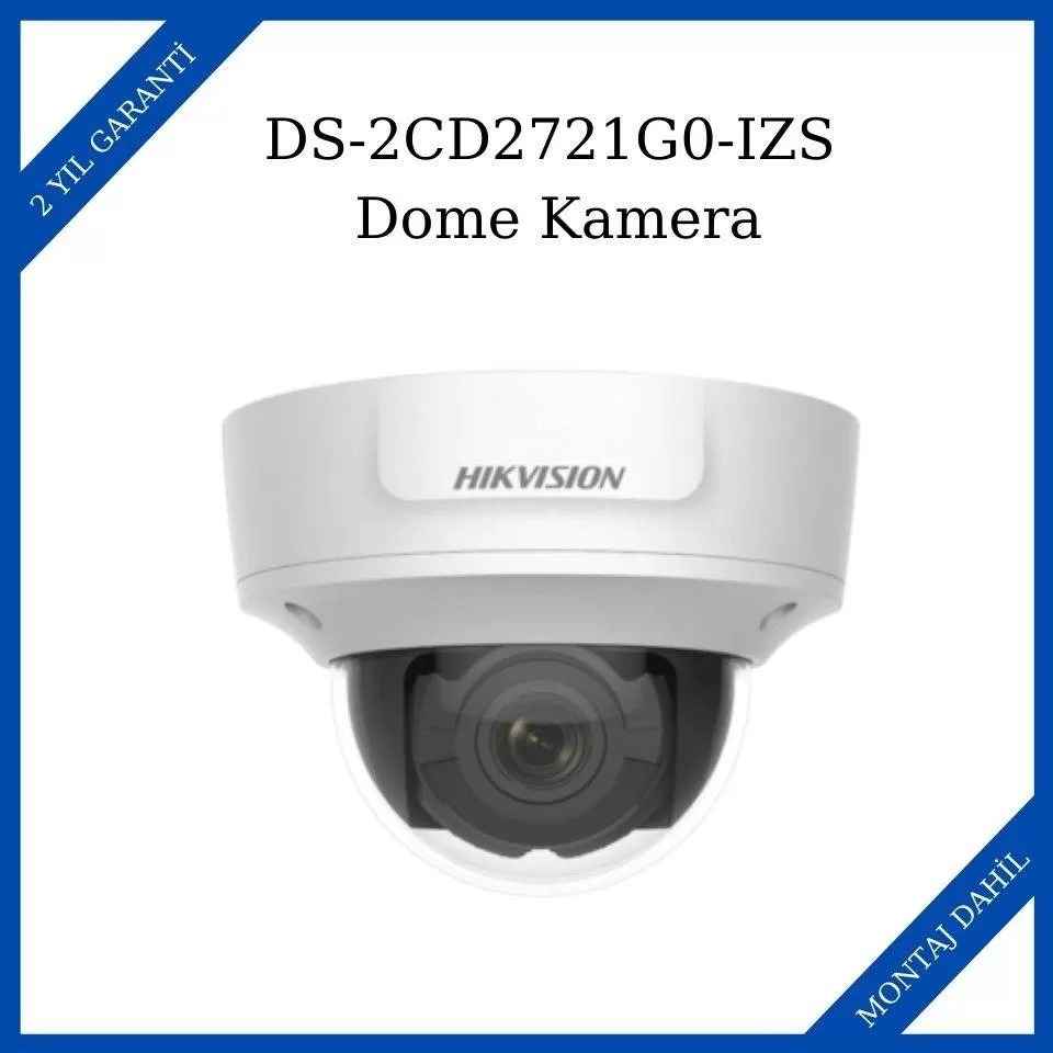 Hikvision DS 2CD2721G0 IZS IP IR Dome Kamera