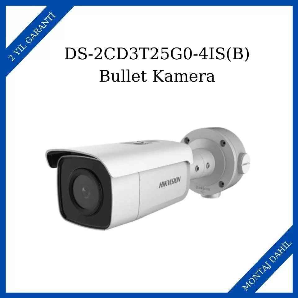Haikon / Hikvision DS-2CD3T25G0-4IS(B) 2MP Darkfighter Sabit Bullet Network Kamera