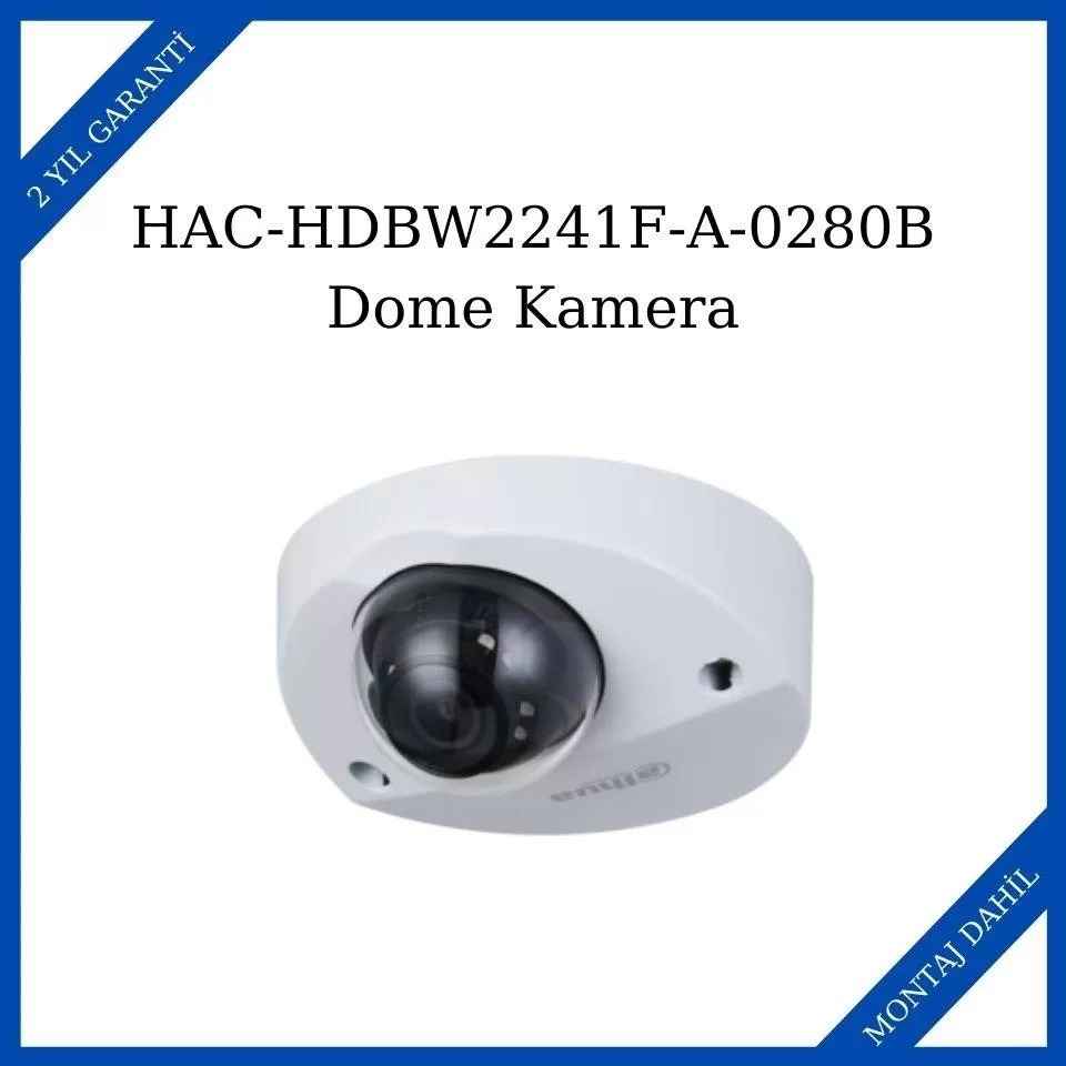 Dahua HAC-HDBW2241F-A-0280B 2MP 2MP Starlight HDCVI IR Dome Kamera