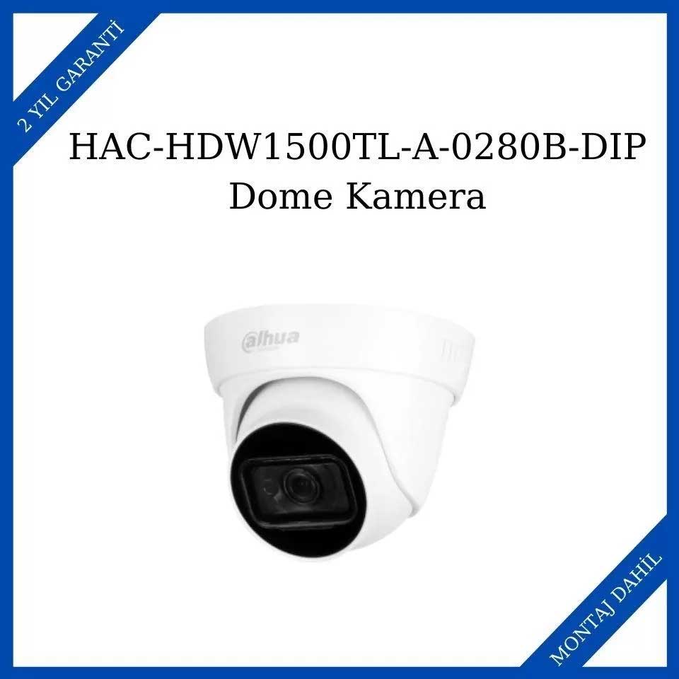  Dahua HAC-HDW1500TL-A-0280B-DIP 5MP HDCVI IR Eyeball Kamera