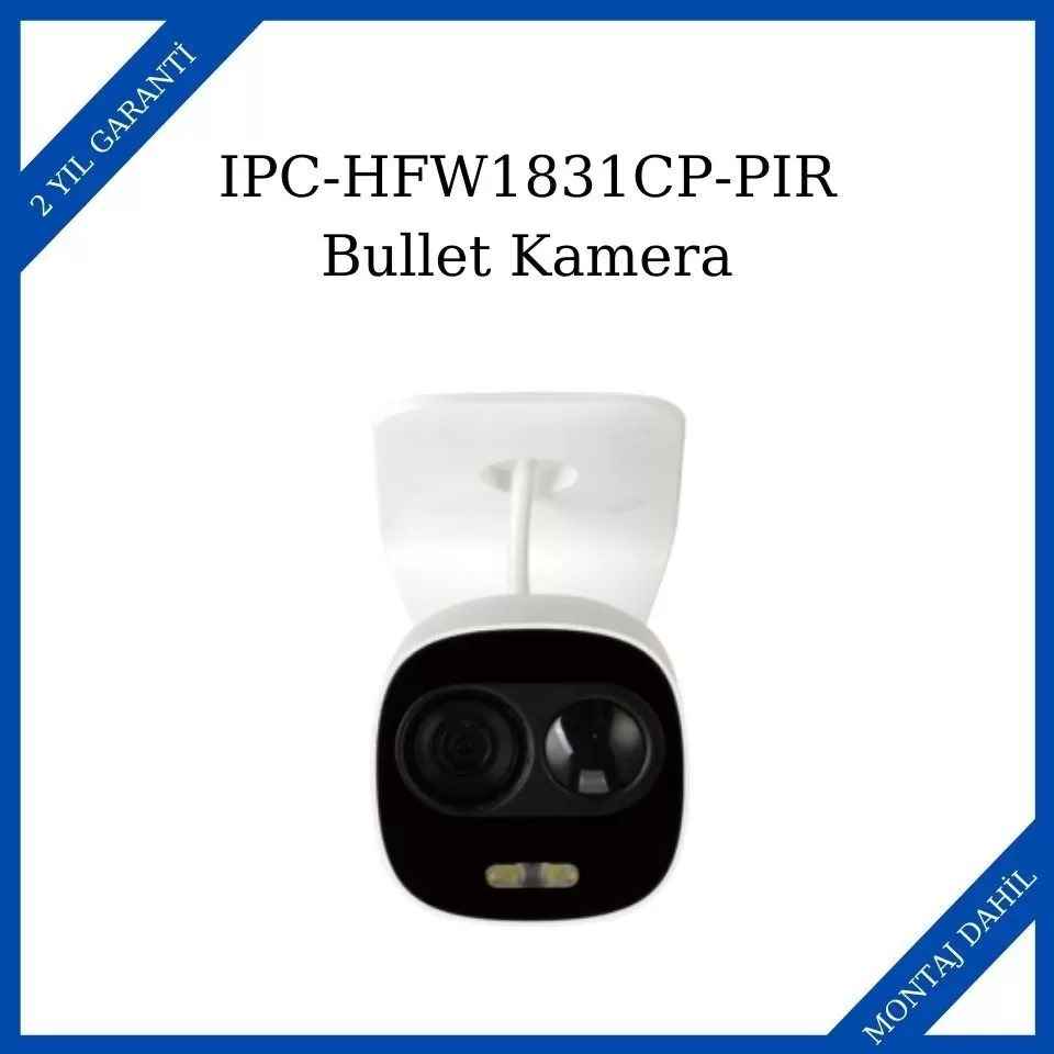 Dahua IPC-HFW1831CP-PIR 8MP WDR IR Mini Bullet Network Kamera