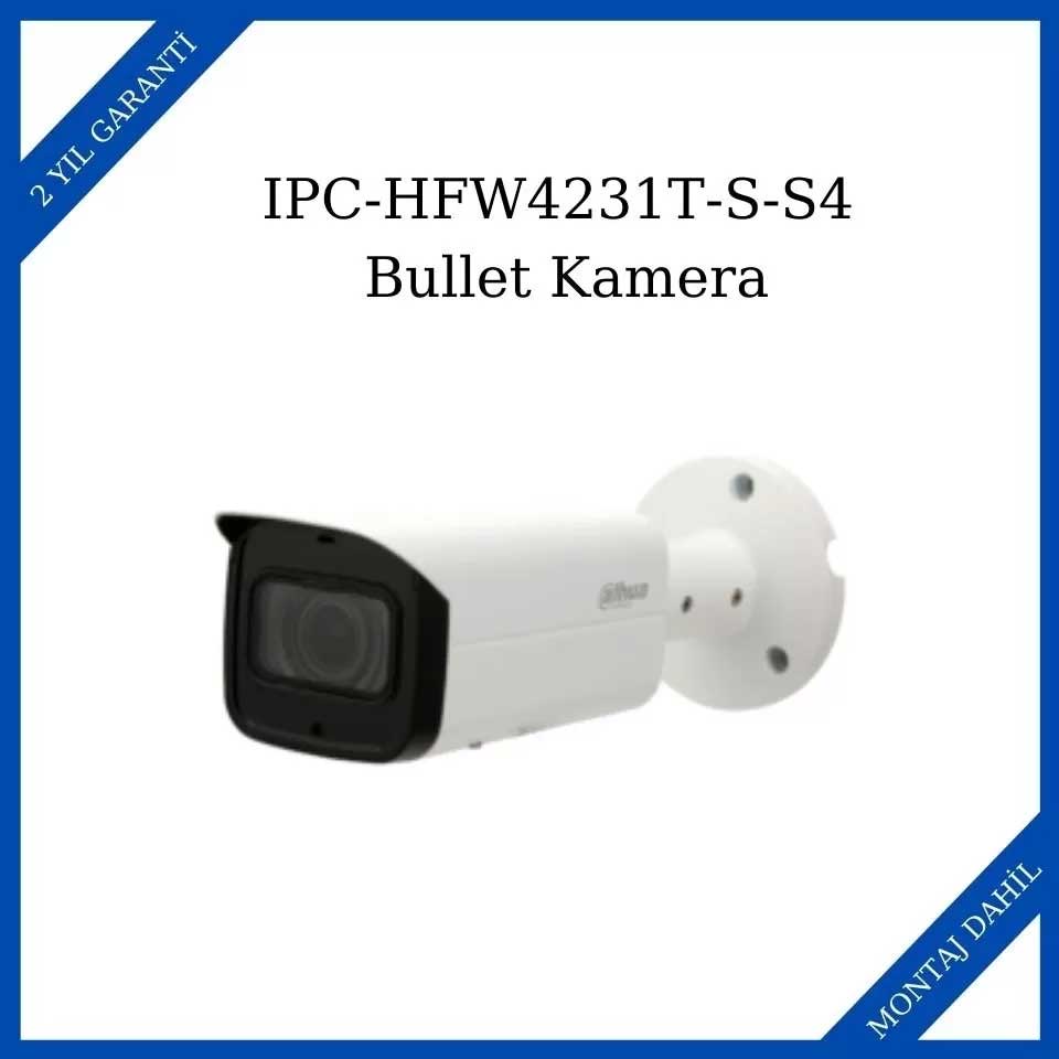 Dahua IPC-HFW4231T-S-S4 2MP Ip Bullet Kamera