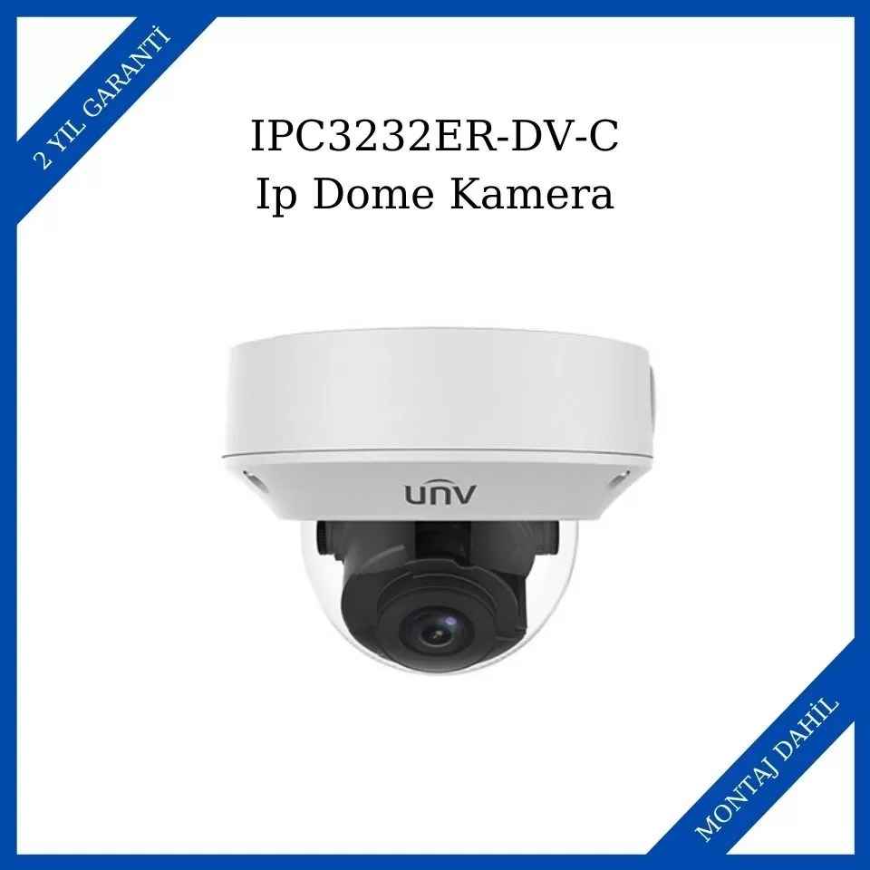 Uniview IPC3232ER-DV-C Ip Dome Kamera
