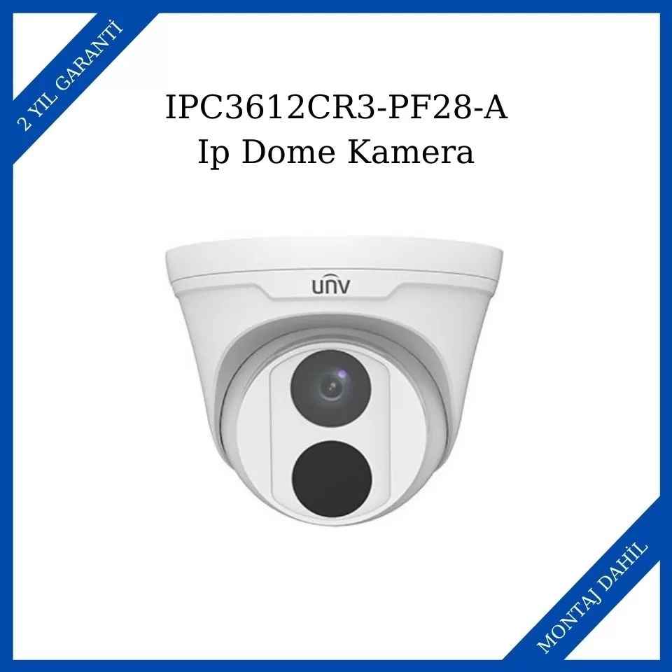 Uniview IPC3612CR3-PF28-A Ip Dome Kamera