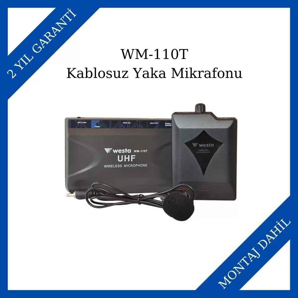 Westa WM-110T Kablosuz Yaka Mikrofonu