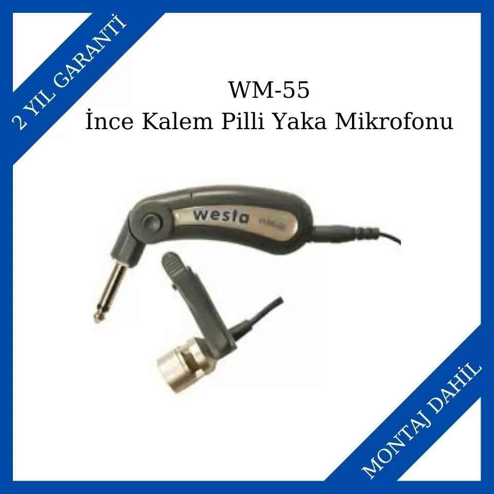 Westa WM-55 İnce Kalem Pilli Yaka Mikrofonu