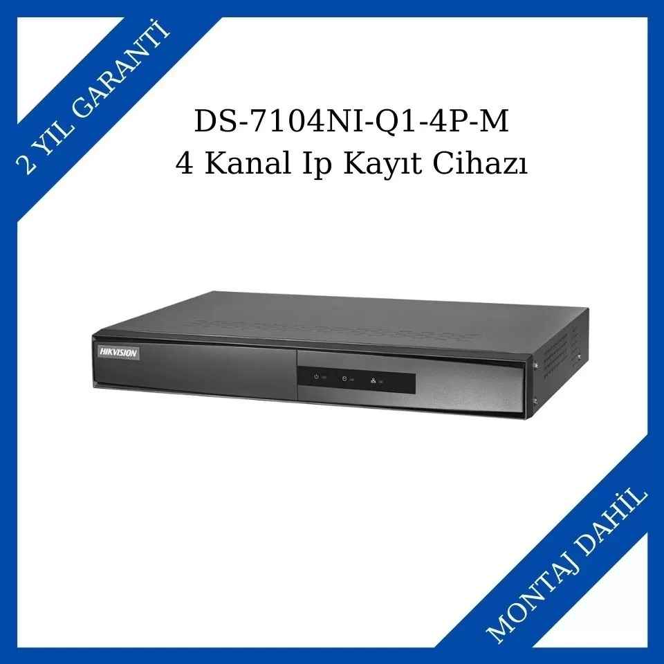 Haikon/Hikvision DS-7104NI-Q1-4P-M 4 Kanal Ip Kayıt Cihazı