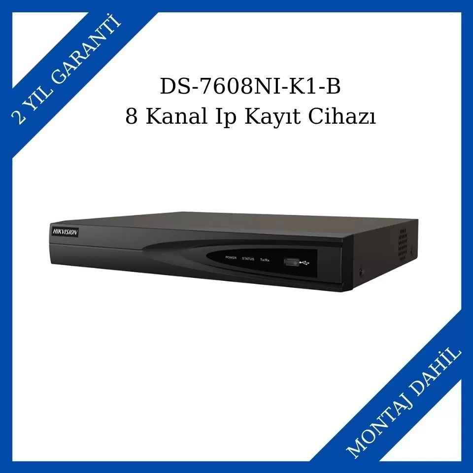 Haikon/Hikvision DS-7608NI-K1-B 8 Kanal Ip Kayıt Cihazı