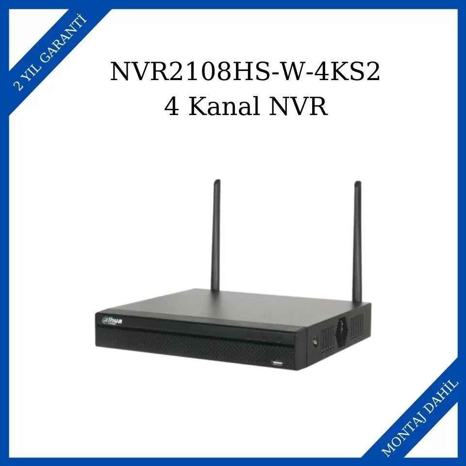 Dahua NVR2108HS-W-4KS2 8 Kanal Kompakt 1U Lite 4K H.265 Kablosuz Network Video
